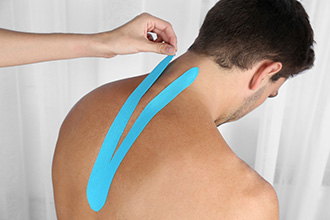 Upper back and neck taping